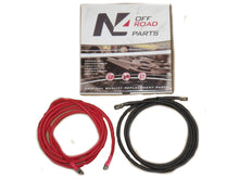 Kit de 3 mètres de câbles haute intensité pour alimentations de treuil N4 OFFROAD, accessoires robustes pour treuils tout-terrain.
