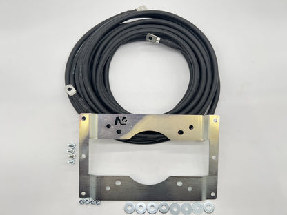 Kit support de fixation déport de 3 mètres pour boîtier relais de treuil Warn VR Evo Zeon Tabor, par N4 OFFROAD.