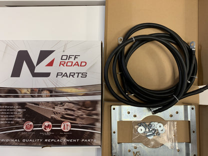 Kit support de fixation déport 3 mètres pour boîtier relais de treuil Warn VR Evo Zeon Tabor N4 OFFROAD, accessoire robuste pour off-road.