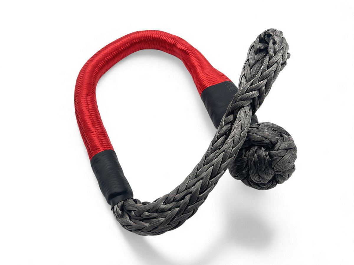 Manille souple textile 10T avec sacoche N4 OFFROAD, accessoire treuil robuste pour 4x4 et activités offroad.