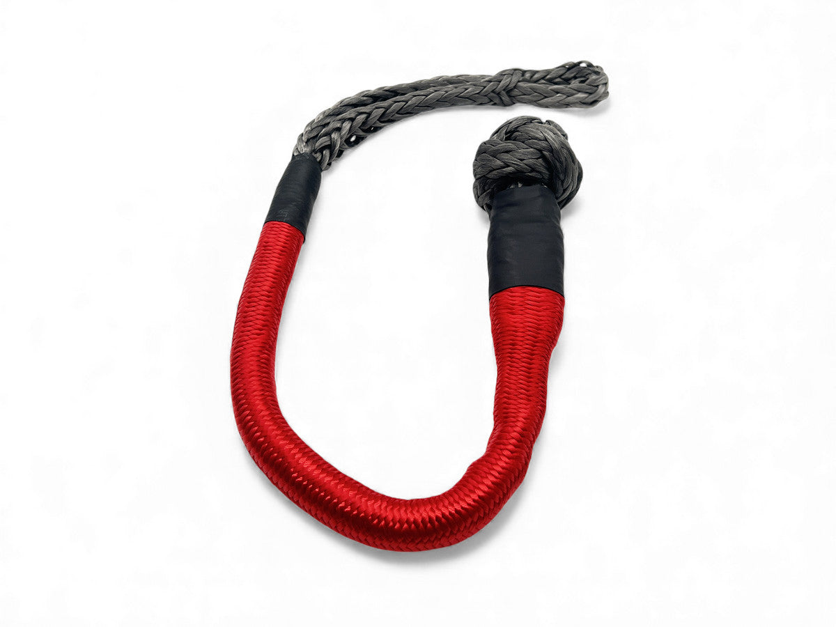 Manille souple en textile 10T avec sacoche, accessoire treuil N4 OFFROAD pour récupération tout-terrain.