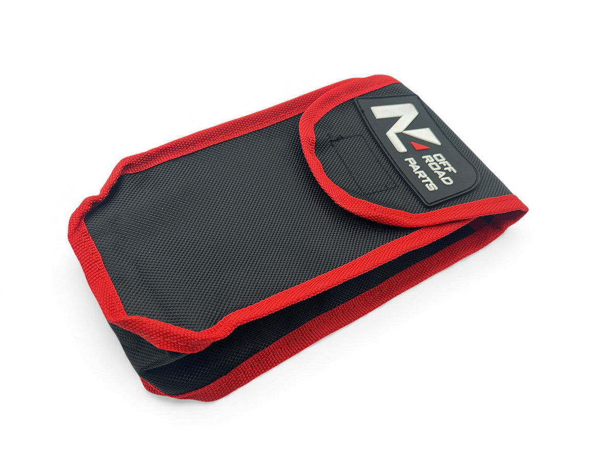 Manille souple en textile 10T pour treuils N4 OFFROAD avec sacoche de transport, robuste et adaptée aux activités off-road.