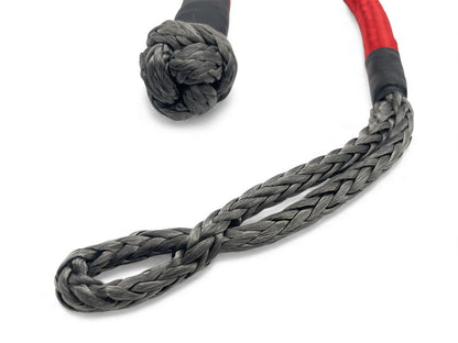 Manille souple textile 10T avec sacoche N4 OFFROAD, accessoire pour treuils tout-terrain, résistante et pratique.