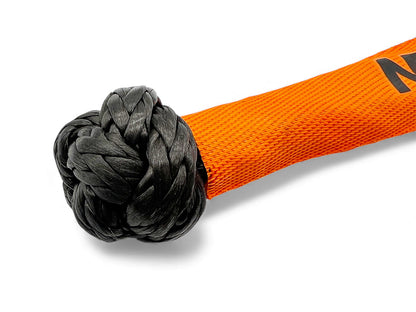 Manille souple textile fusible 7T avec sacoche N4 OFFROAD, accessoire pour treuils tout-terrain, résistant et facile à transporter.