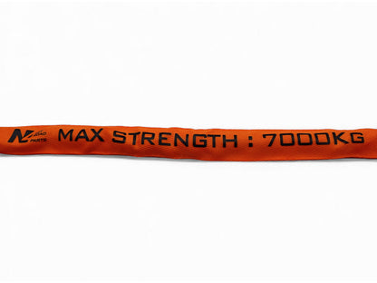 Manille souple textile fusible 7T avec sacoche N4 OFFROAD, accessoire pour treuils tout-terrain, robuste et facile à transporter.