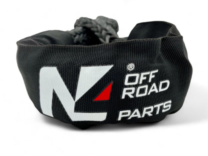 Manille souple en textile Ø10mm, capacité 16 tonnes, accessoires pour treuils N4 OFFROAD, utilisé en off-road.