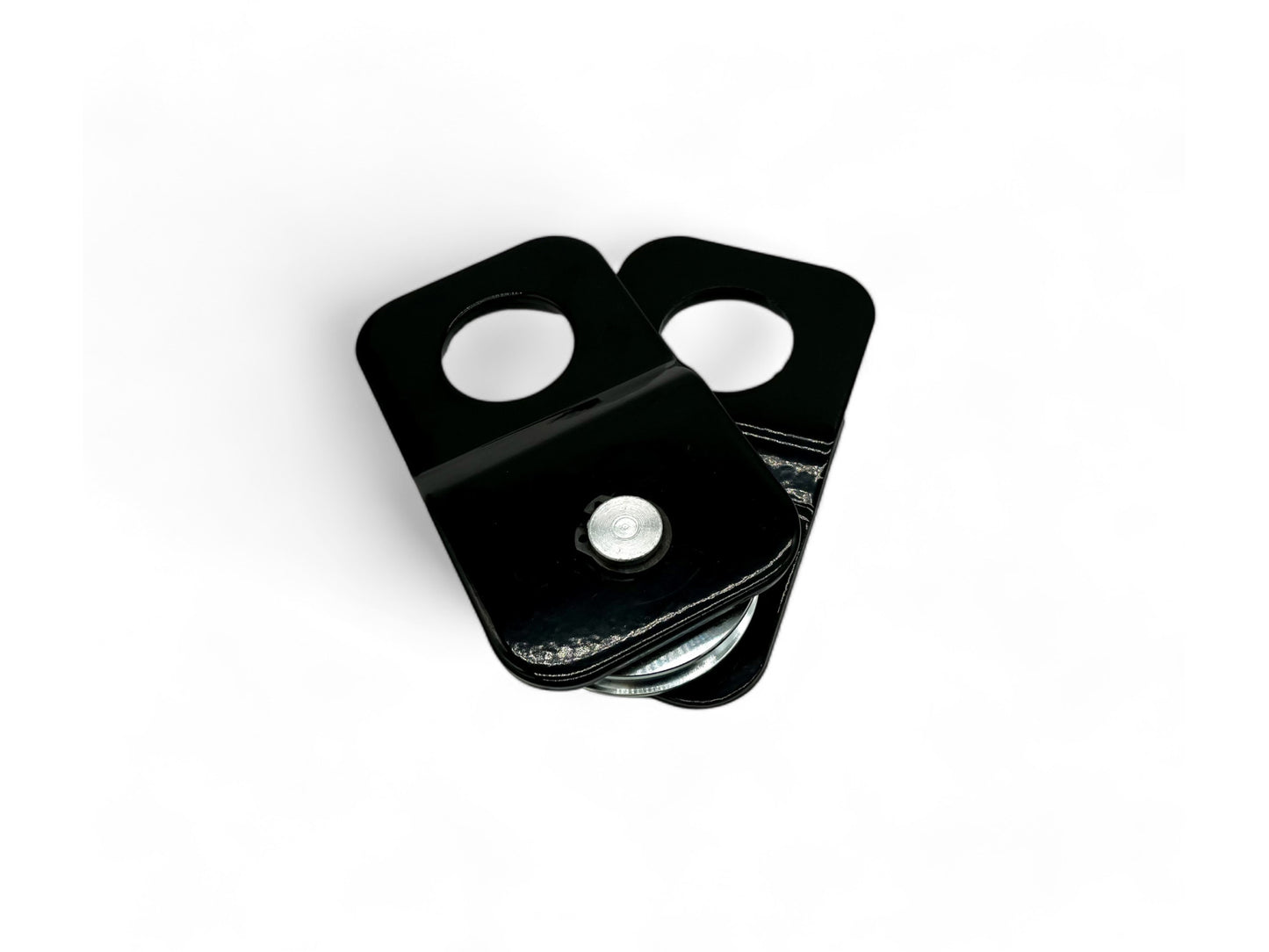 Poulie de mouflage 4T N4-Offroad pour treuils, accessoire robuste pour équipement tout-terrain, en métal noir.