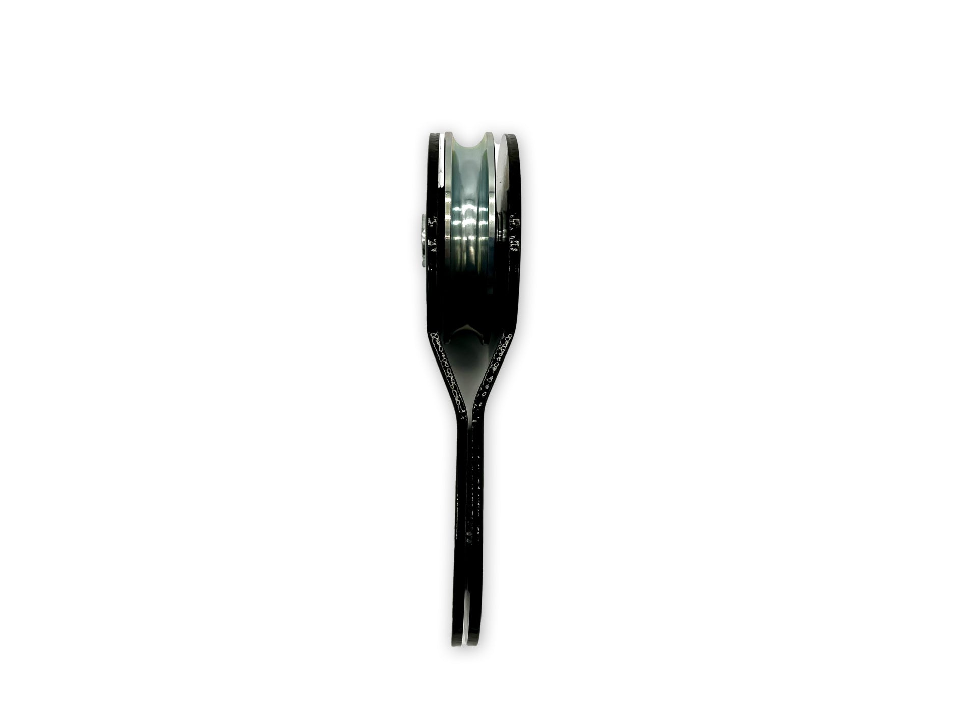 Poulie de mouflage 8T N4 OFFROAD, accessoire treuils robuste pour véhicules tout-terrain, en aluminium noir avec roulement.