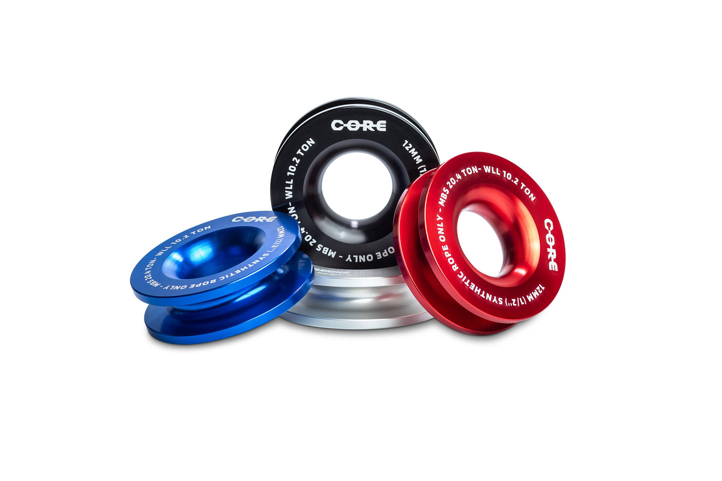 Poulie de renvoi Core Donut 98mm pour treuils avec corde synthétique 20.4T, accessoire robuste pour récupération 4x4.