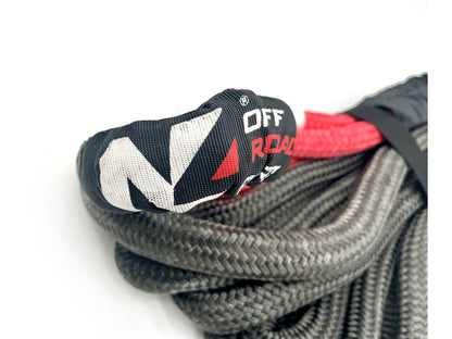 Sangle kinétique en nylon tressé 8m 10,8T N4 OFFROAD pour accessoires treuils, résistant et flexible pour récupération off-road
