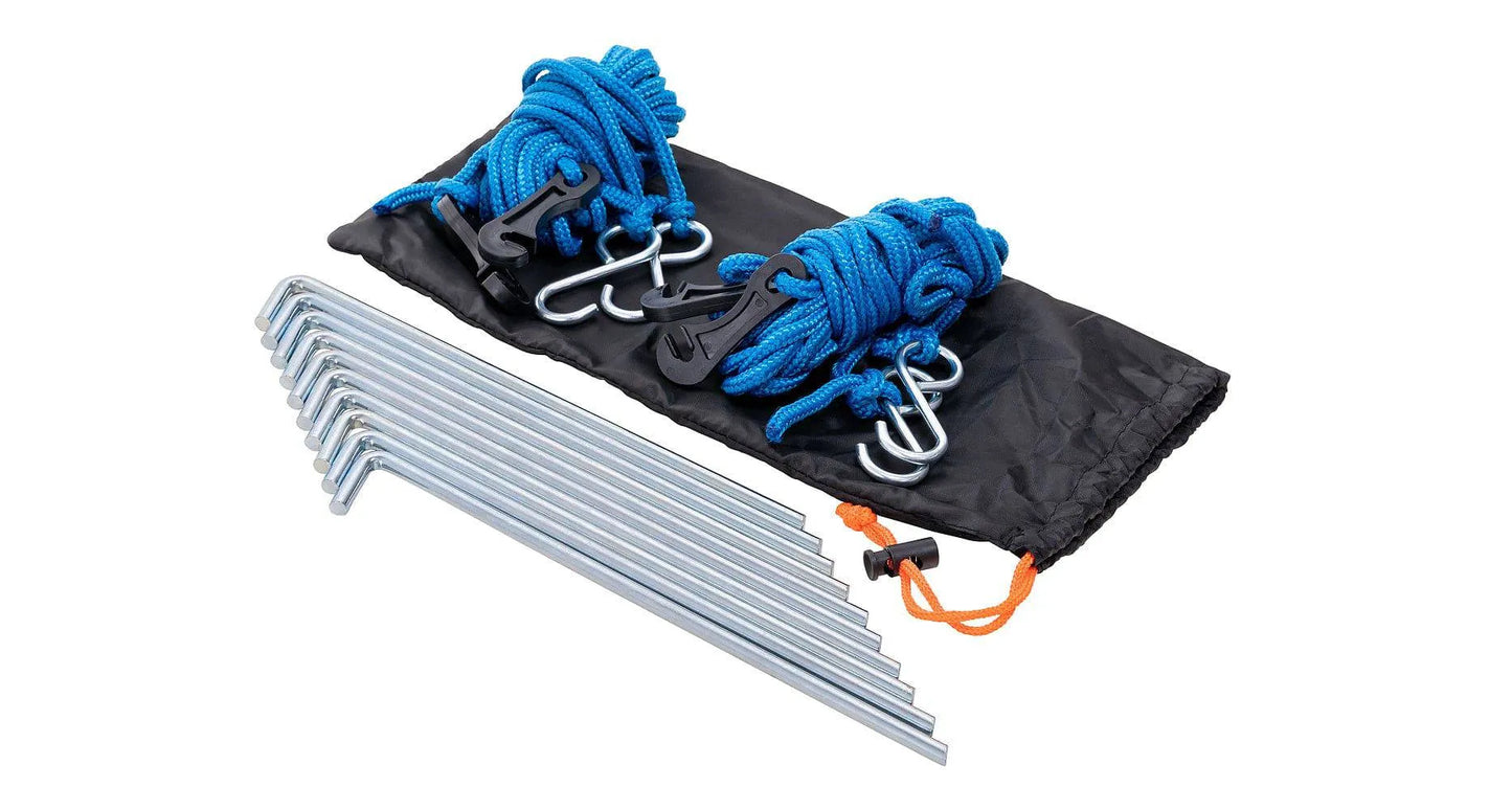 Auvent circulaire 270° Batwing Compact 2m de RHINO-RACK avec fixations STOW IT, version droite, pour véhicule tout-terrain.