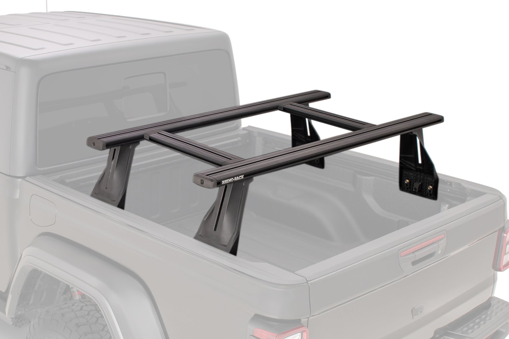 Kit de 2 barres de toit RHINO-RACK pour Toyota Hilux Revo 2015+ avec systèmes Reconn-Deck et transversales, 1500 mm.