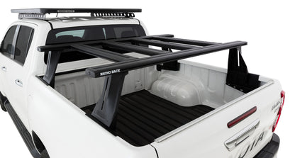 Kit de 2 barres de toit RHINO-RACK pour Toyota Hilux Revo 2015+ avec 4 transversales, système Reconn-Deck, longueur 1500 mm.