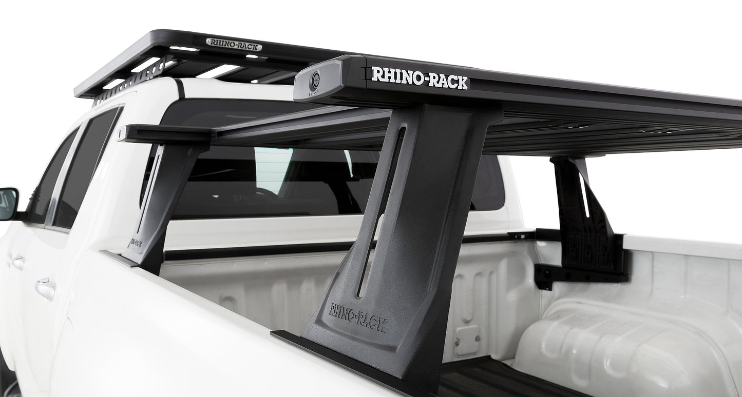 Kit 2 barres de toit RHINO-RACK pour Toyota Hilux Revo 2015+ avec système Reconn-Deck et 6 transversales.