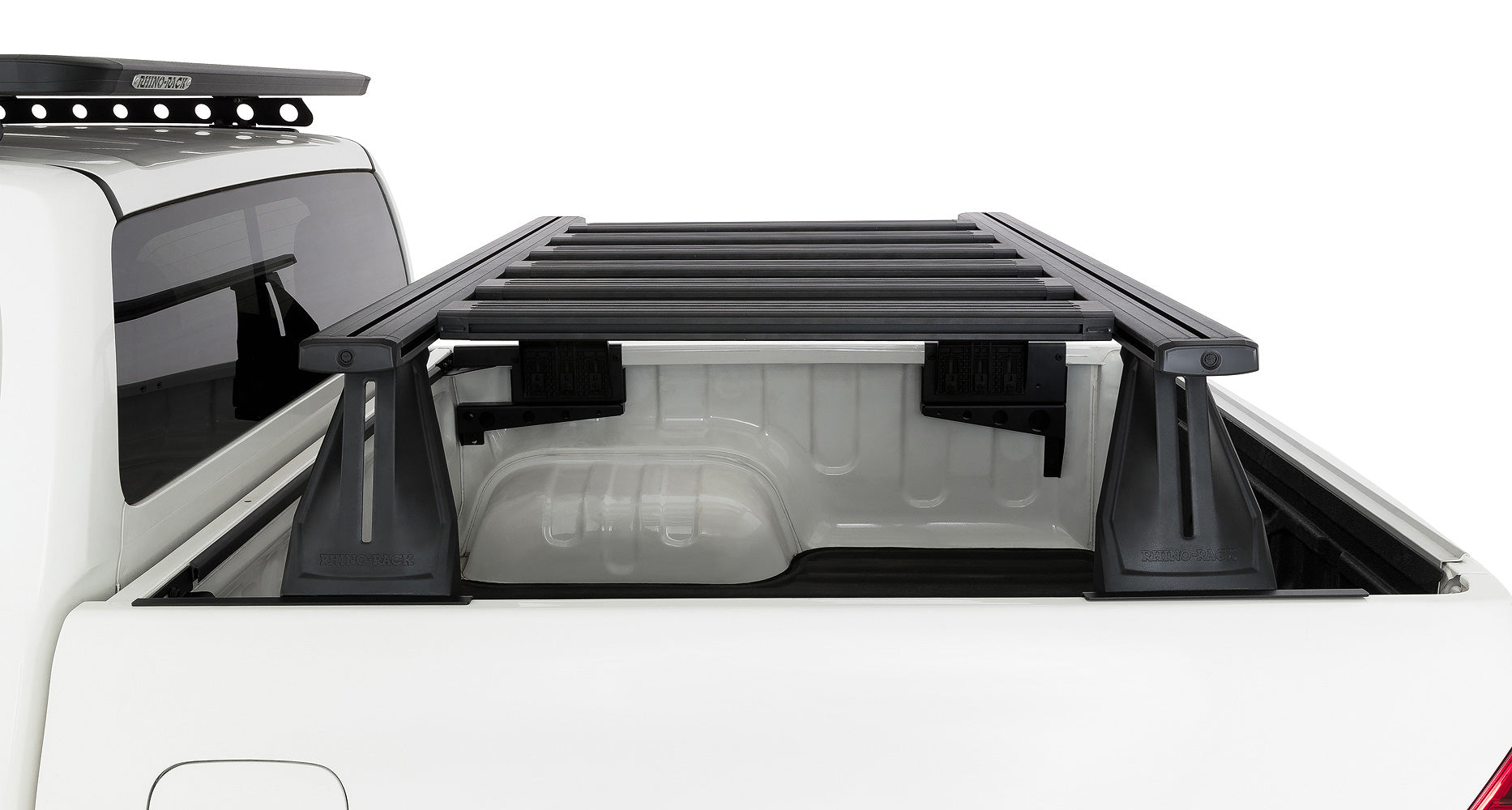 Kit de 2 barres de toit RHINO-RACK pour Toyota Hilux Revo 2015+ avec système Reconn-Deck et transversales, 1500 mm.