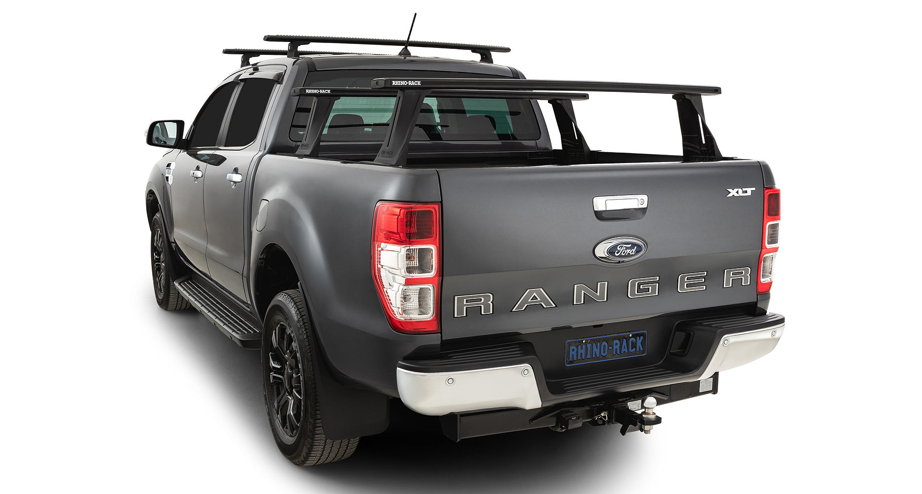 Kit 2 barres de toit de 1500 mm RHINO-RACK pour Ford Ranger T6/T8, système Reconn-Deck, accessoires pour charge utile.