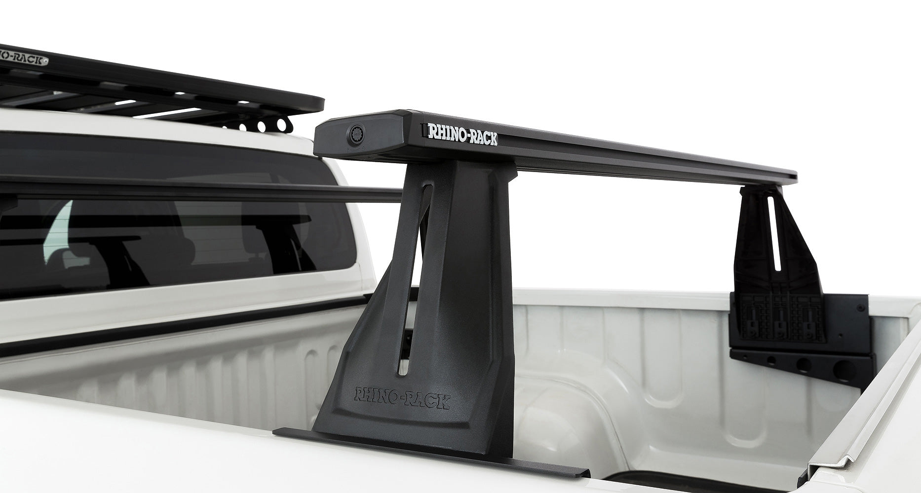 Kit 2 barres de toit RHINO-RACK Reconn-Deck pour Toyota Hilux Revo 2015+, 1500 mm, système robuste pour chargeur de toit.
