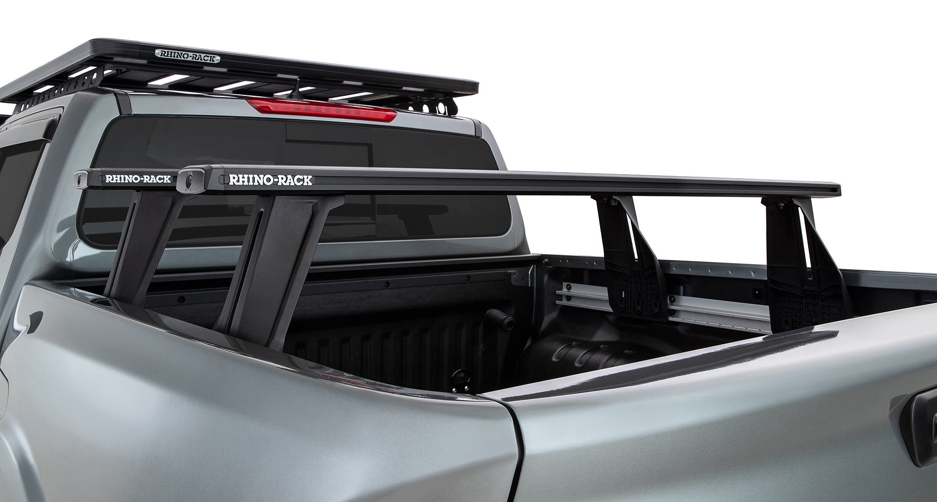 Kit de 2 barres de toit Vortex RHINO-RACK pour Nissan Navara NP300 2015+ avec système Reconn-Deck, barres robustes et faciles à installer.