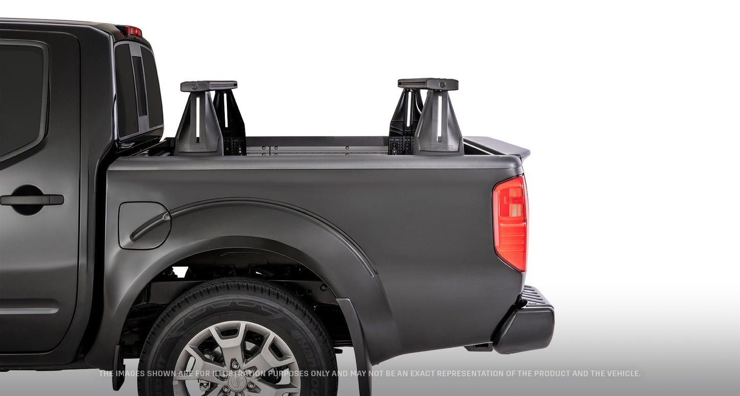 Kit de 2 barres de toit Vortex pour Nissan Navara NP300 2015+, système Reconn-Deck, marque RHINO-RACK, fixations solides.