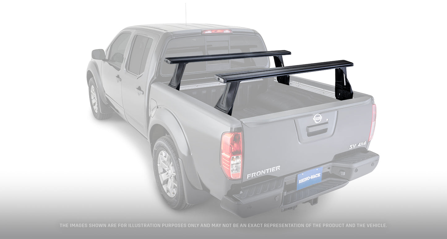 Kit de 2 barres de toit Vortex RHINO-RACK pour Nissan Navara NP300 2015+, système Reconn-Deck, fixation robuste.