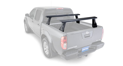 Kit de 2 barres de toit Vortex RHINO-RACK pour Nissan Navara NP300 2015+ avec système Reconn-Deck, robuste et adapté au véhicule.