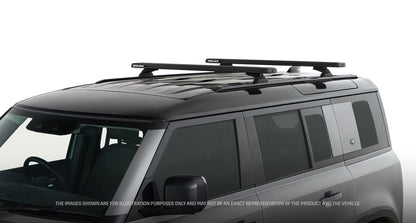 Kit de 2 barres de toit Rhino-Rack pour Land Rover Defender II 110 L663 2020+, système Reconn-deck, 1260 mm, robustes et sécurisées.