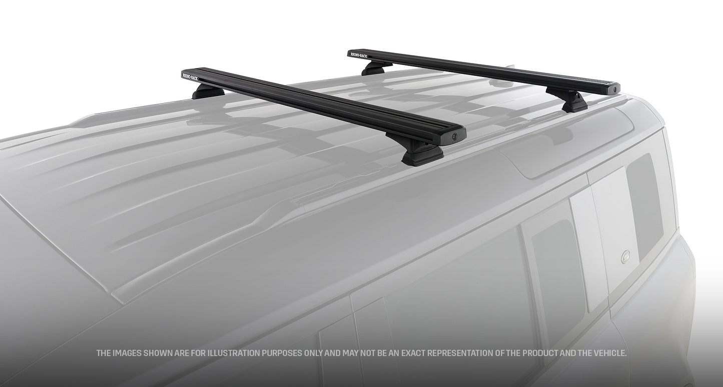 Kit de 2 barres de toit RHINO-RACK pour Land Rover Defender II 110 L663 2020+, longueur 1260 mm, système Reconn-deck.