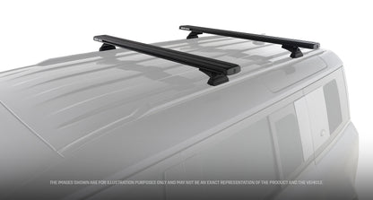 Kit de 2 barres de toit RHINO-RACK pour Land Rover Defender II 110 L663 2020+, longueur 1260 mm, système Reconn-deck.