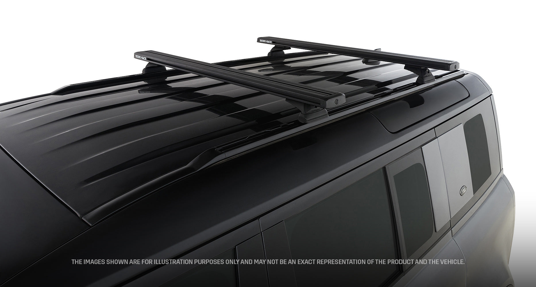Kit 2 barres de toit RHINO-RACK pour Land Rover Defender II 110 L663 2020+, système Reconn-deck, 1260 mm, fixation solide.