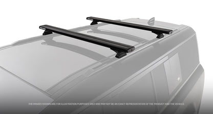 Kit de 2 barres de toit RHINO-RACK de 1260 mm pour Land Rover Defender II 130 L663 2023+ avec système Reconn-Deck.