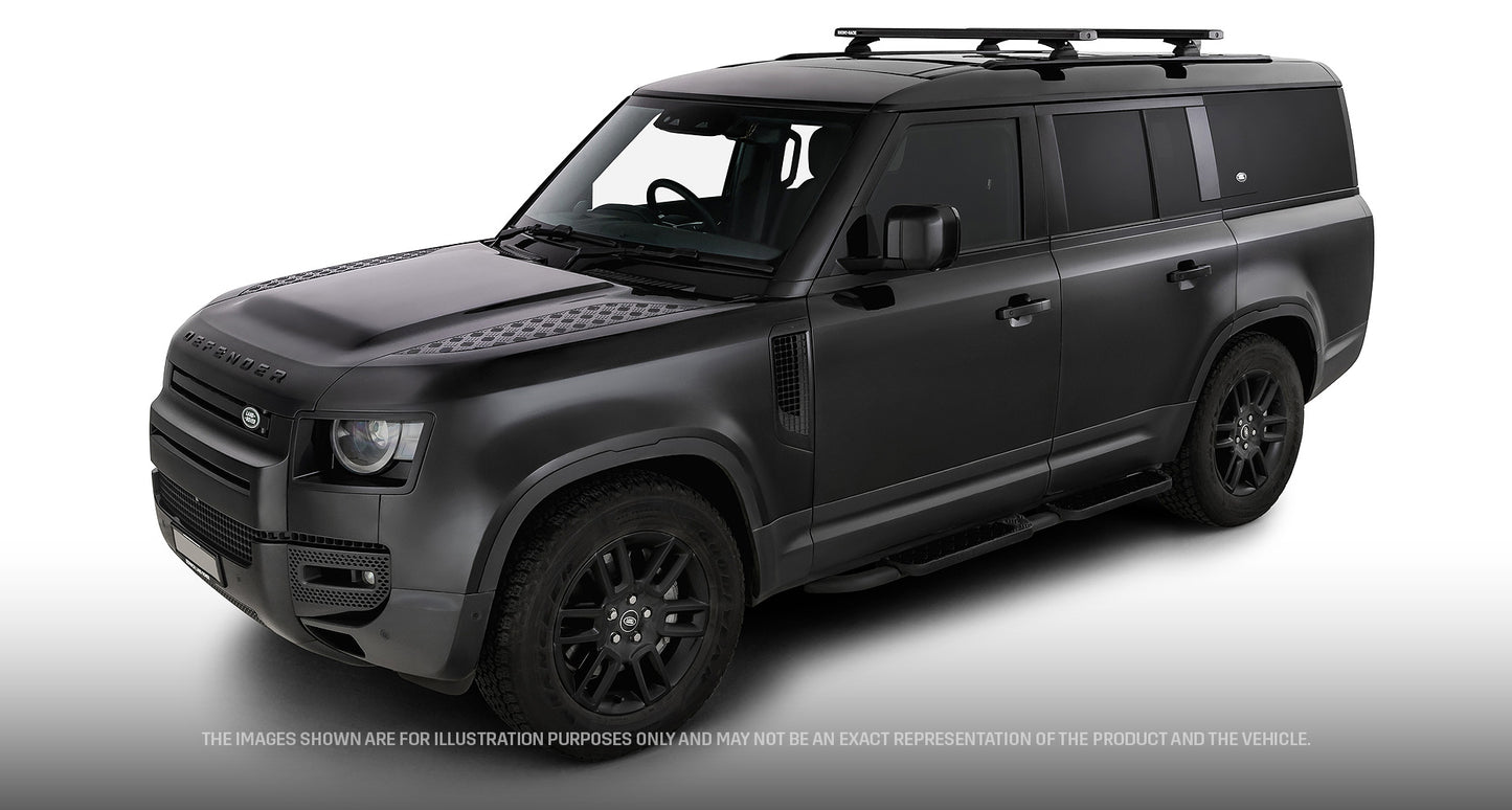 Kit de 2 barres de toit RHINO-RACK pour Land Rover Defender II 130 2023+, longueur 1260 mm, système Reconn-Deck.