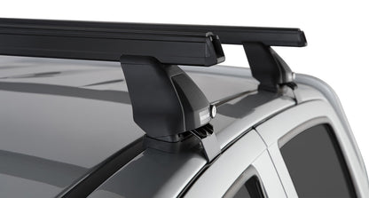 Kit de 2 barres de toit Heavy Duty noires RHINO-RACK pour Isuzu D-Max Gen II 2016-2020, série 2500, longueur 1375mm.