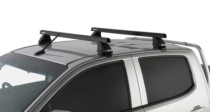 Kit de 2 barres de toit RHINO-RACK Heavy Duty noires, 1375mm, pour Isuzu D-Max Gen II 2016-2020, série 2500.