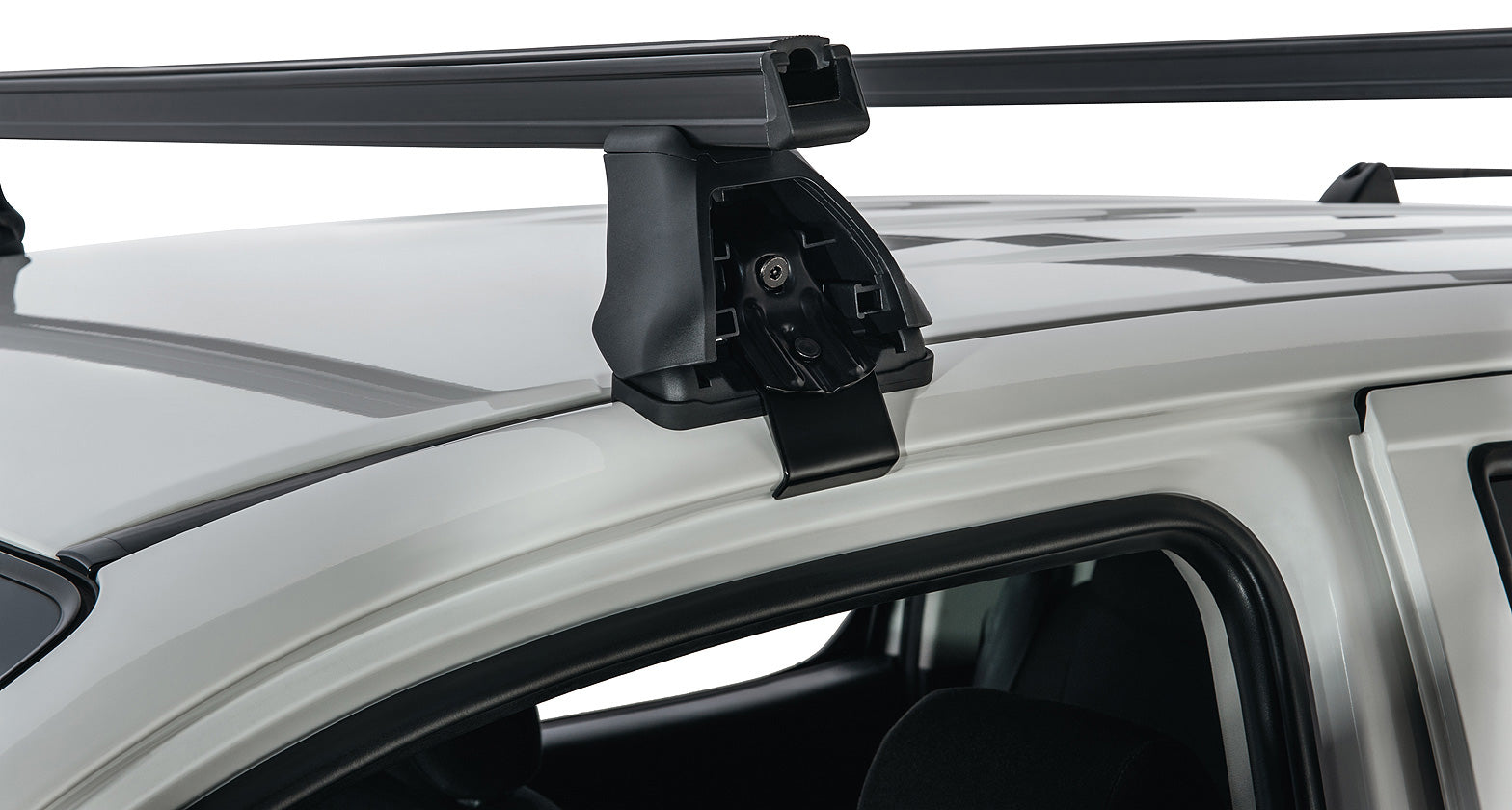 Kit de 2 barres de toit Heavy Duty noires, 1375mm, pour Toyota Hilux Vigo 2005-2015, marque RHINO-RACK.