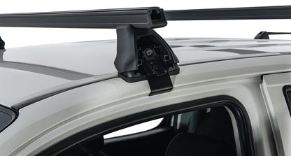 Kit de 2 barres de toit Heavy Duty noires, 1375mm, pour Toyota Hilux Vigo 2005-2015, marque RHINO-RACK.