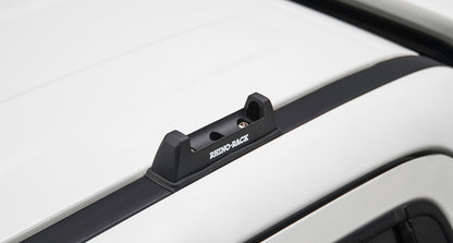 Kit de 2 barres de toit noires Heavy Duty RHINO-RACK pour Nissan Navara NP300 2015+, montage Ditch Mount, longueur 1250 mm.