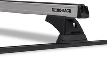 Kit de 2 barres de toit noires RHINO-RACK Heavy Duty 1250mm pour Isuzu D-max TF/R9 1988-2003, fixation Trackmount.