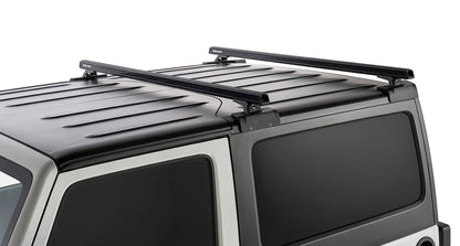 Kit de 2 barres de toit noires de 1500mm pour Jeep Wrangler JK 2011-2019, robuste et compatible avec RHINO-RACK.