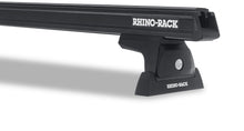 Kit de 2 barres de toit noires RHINO-RACK Heavy Duty 1650mm avec pieds pour Iveco Daily H1 3520 WB 2015+ visible en image.