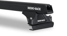Kit de 2 barres de toit noir Heavy Duty 2000mm avec pieds pour Isuzu Series F/N, marque RHINO-RACK, fixation solide.