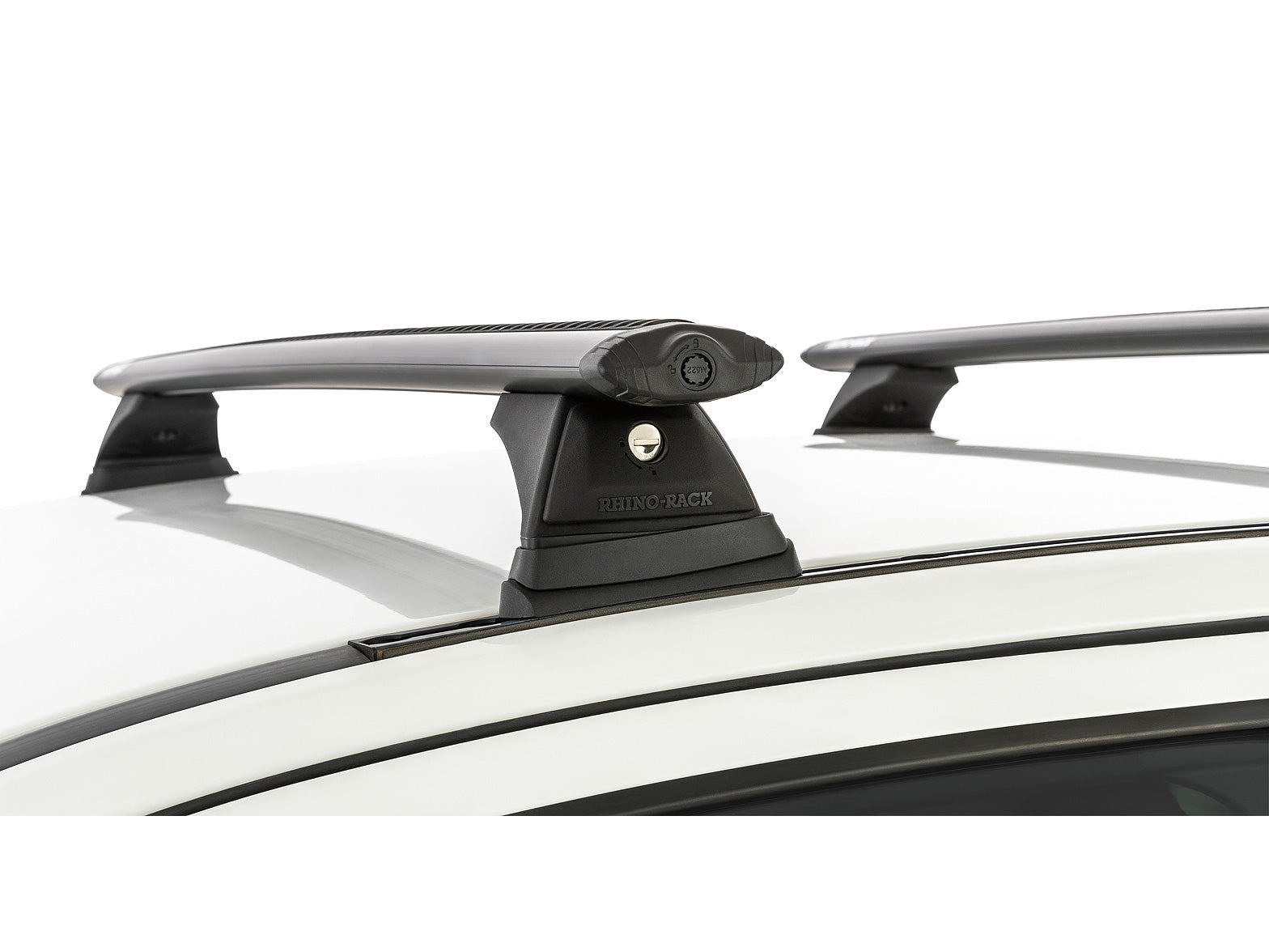 Kit 2 barres de toit Rhino-Rack Sportz 1260mm pour Ford Ranger T6 T7 T8 Super Cab 2011-2022, vue de dessus.