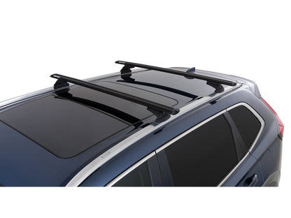 Kit de 2 barres de toit RHINO-RACK Sportz 1260mm pour Honda CR-V 5e génération (2017-2023), vues des barres installées.