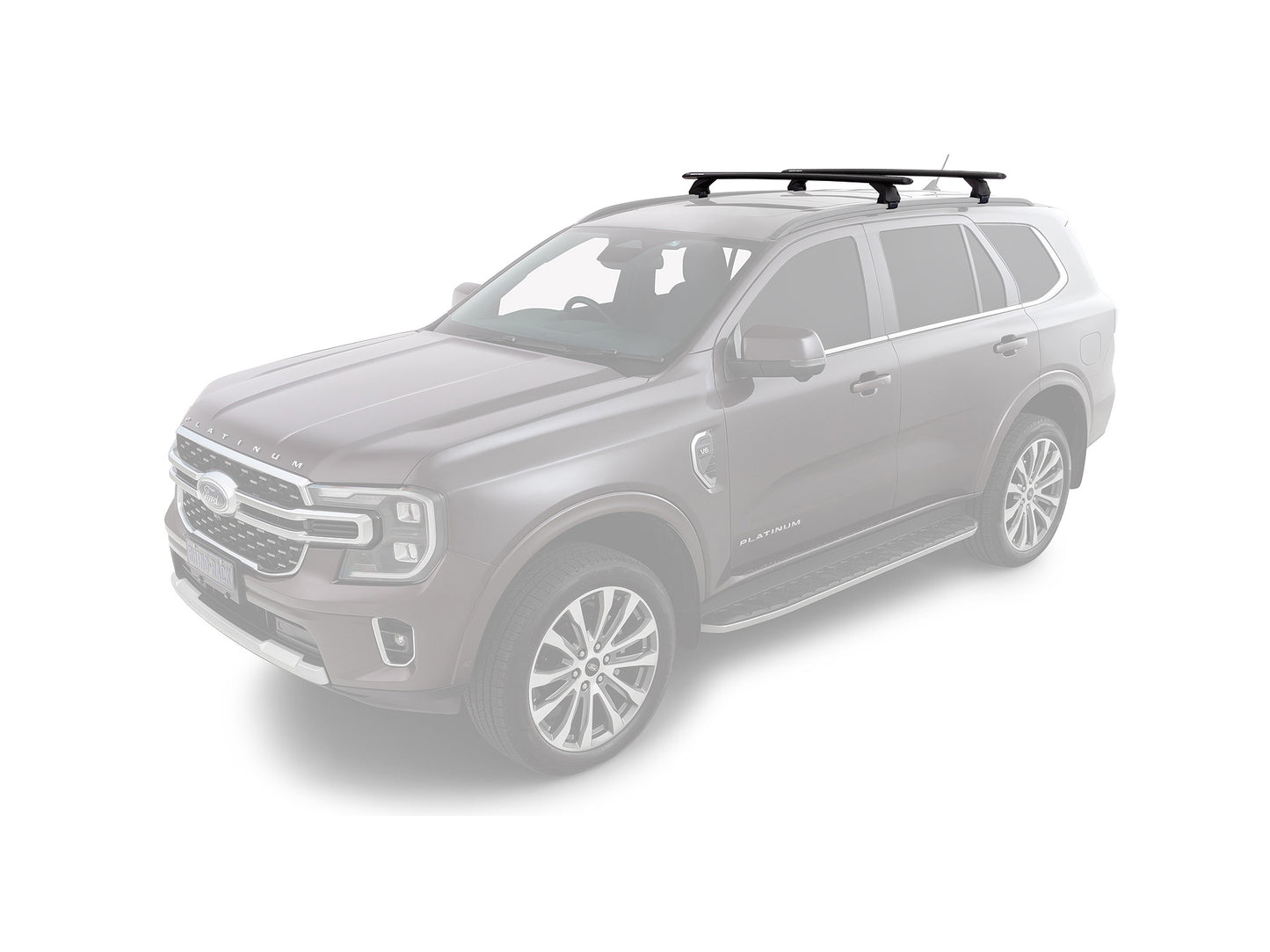 Kit de 2 barres de toit RHINO-RACK Sportz 1260mm pour Hyundai Tucson Gen4 NX4 2021+, installation sur le toit du véhicule.