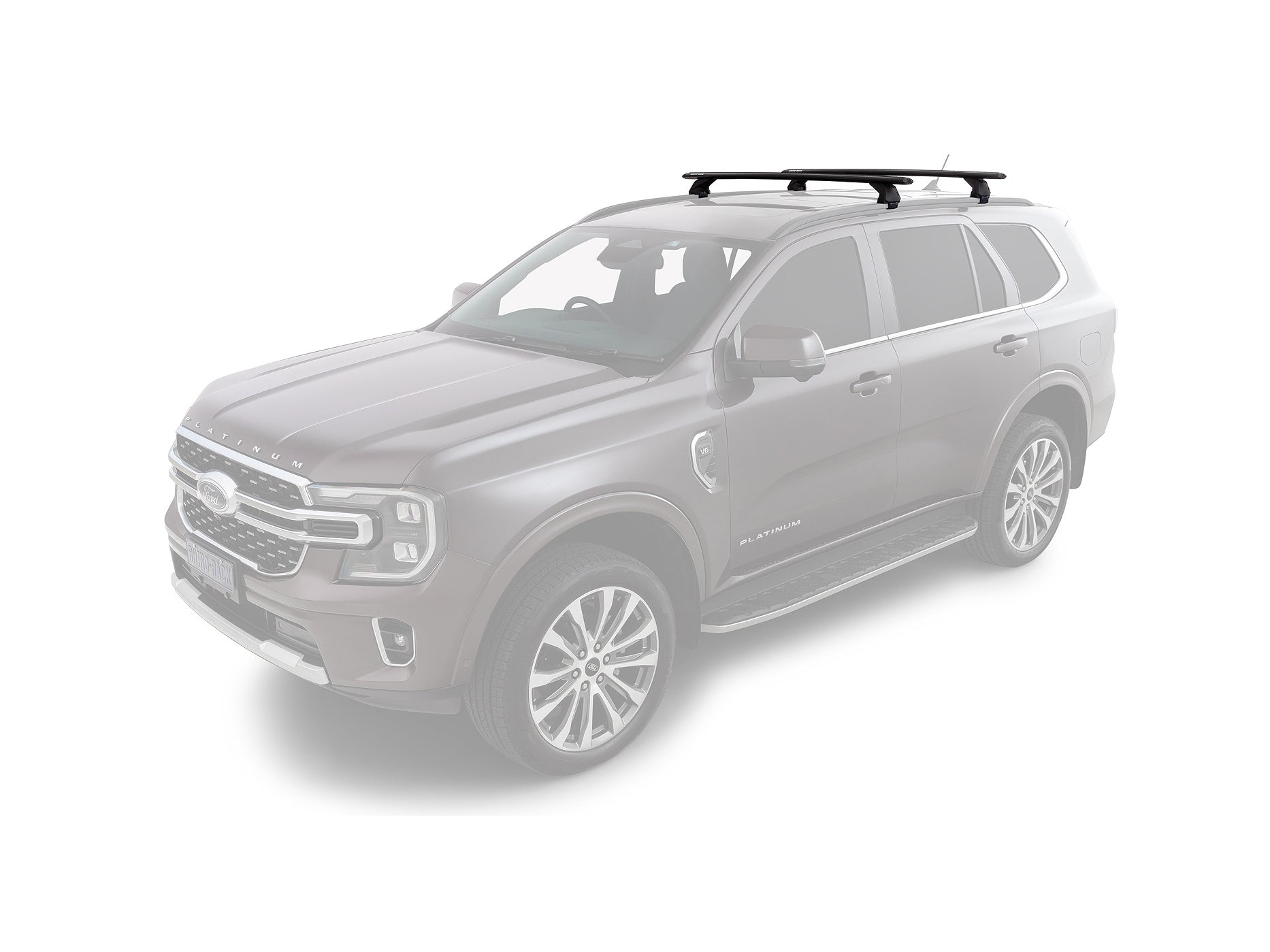 Kit de 2 barres de toit RHINO-RACK Sportz 1260mm pour Hyundai Tucson Gen4 NX4 2021+, installation sur le toit du véhicule.