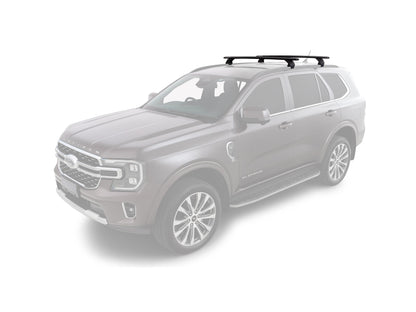 Kit de 2 barres de toit RHINO-RACK Sportz 1260mm pour Hyundai Tucson Gen4 NX4 2021+, installation sur le toit du véhicule.
