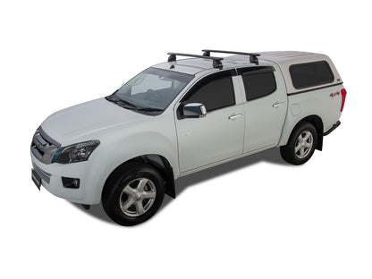Kit de 2 barres de toit Rhino-Rack Sportz 1260mm pour Isuzu D-Max Double Cab 2012-2020, fixation solide et robuste