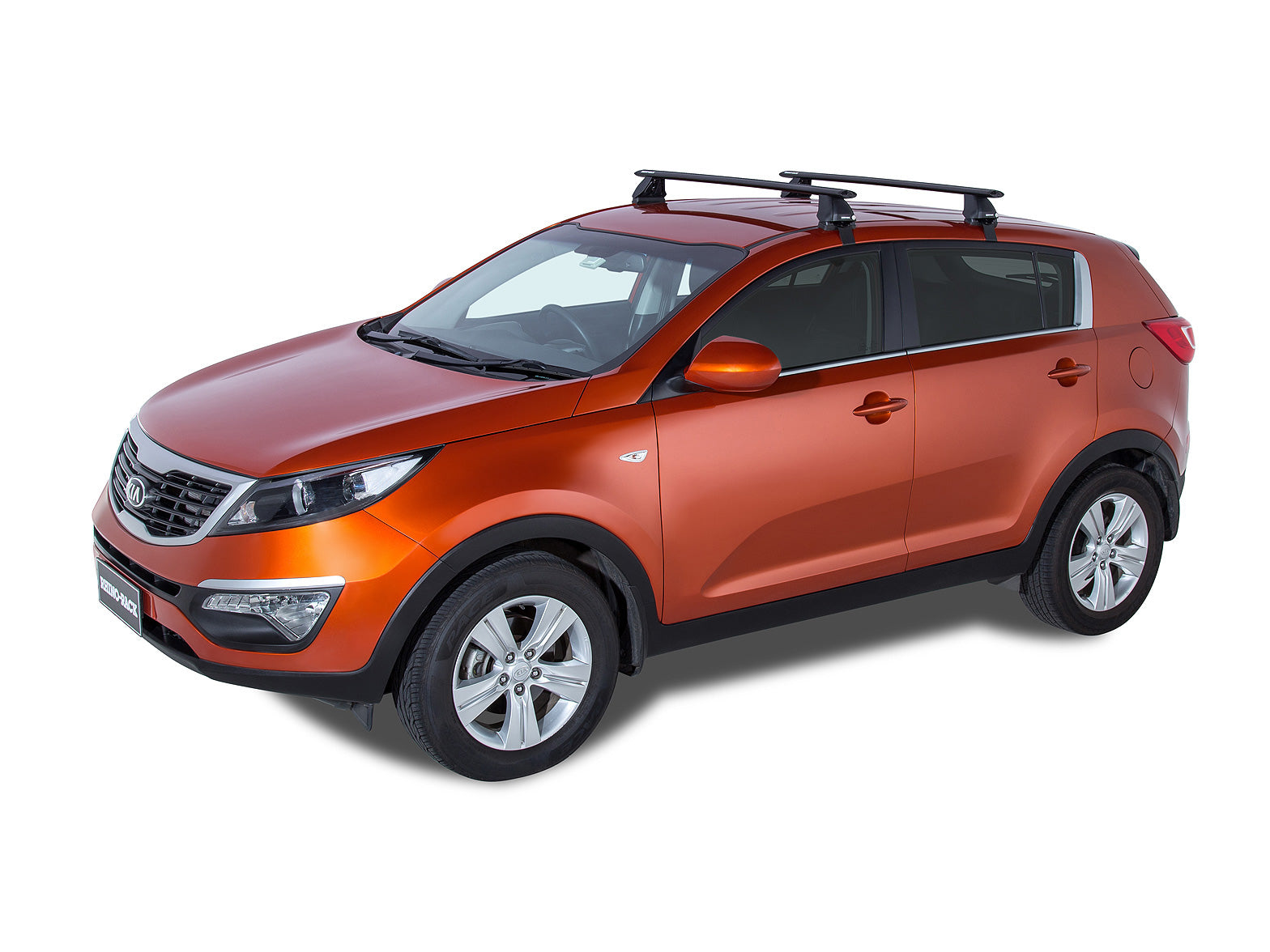 Kit de 2 barres de toit Rhino-Rack Sportz 1260mm pour Kia Sportage SL 2010-2015, fixation solide pour chargement en hauteur.