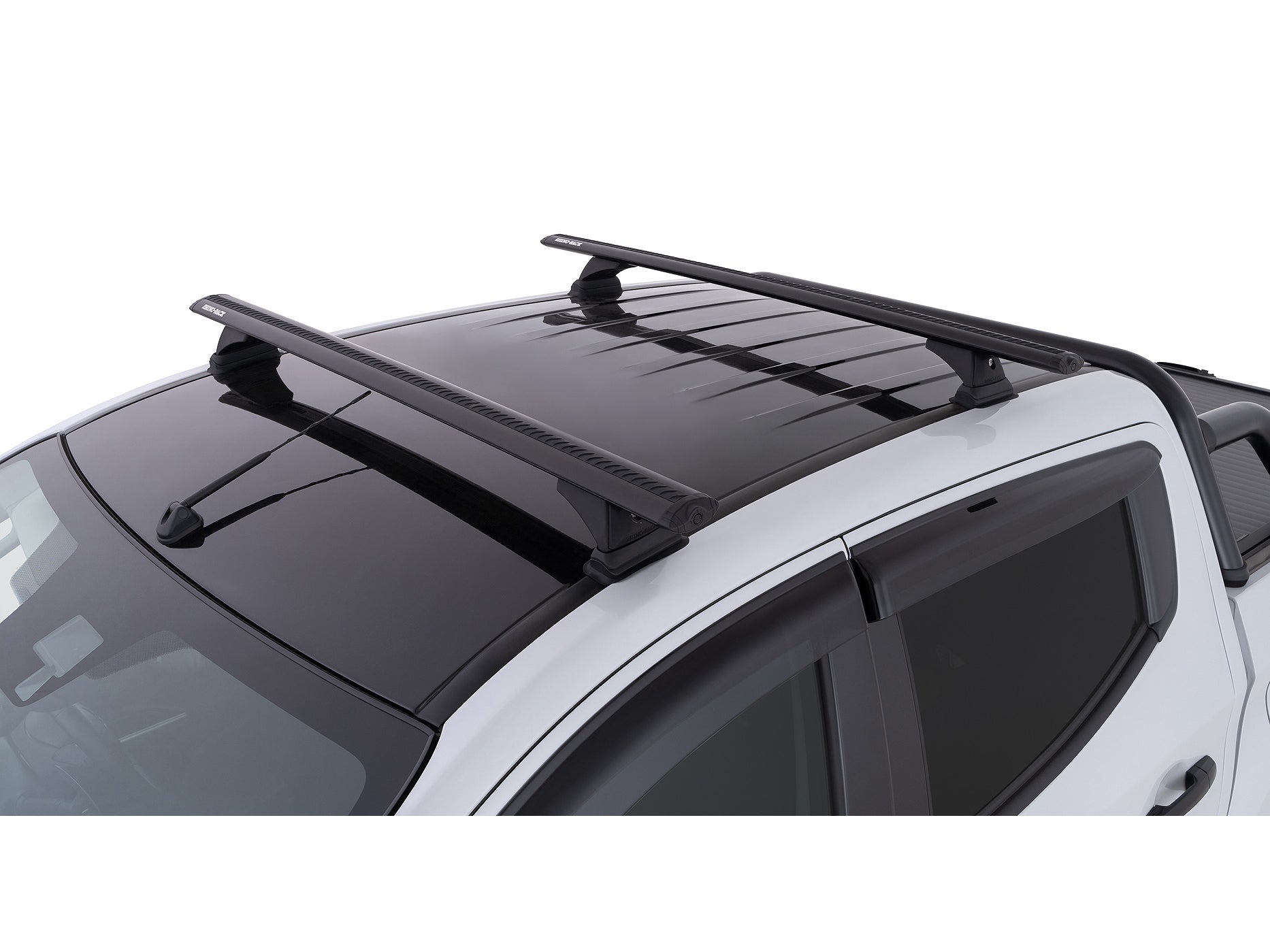 Kit de 2 barres de toit Rhino-Rack Sportz 1260mm pour Mitsubishi L200 Double et Extra Cab 2015-2024, vue en détail.