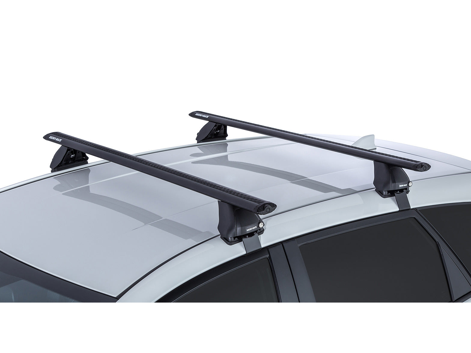Kit de 2 barres de toit Rhino-Rack Sportz 1260mm pour Toyota Corolla Gen 11 2012-2018, fixation solide et durable.