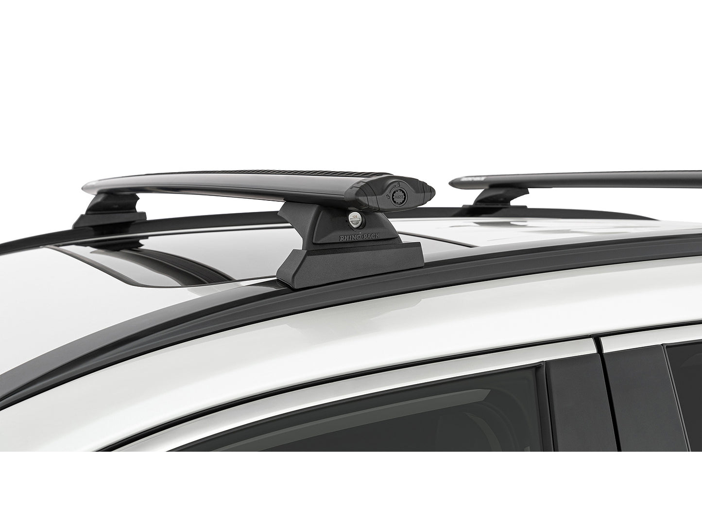 Kit de 2 barres de toit Rhino-Rack Sportz 1260mm pour Toyota RAV4 2019+, fixation solide pour coffre de toit.